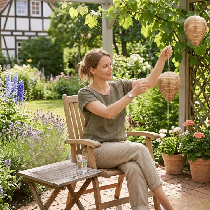 Wasp Nest Decoy – Natural Wasp Deterrent, Weatherproof & 22×28cm