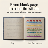 Enhanced Product Title: "Stickbuch-Set mit 106 Schritt-für-Schritt-Stichen – Perfekt für Anfänger und Fortgeschrittene" 

This title includes relevant keywords while emphasizing the product's features and target audience, making it more appealing for Goog