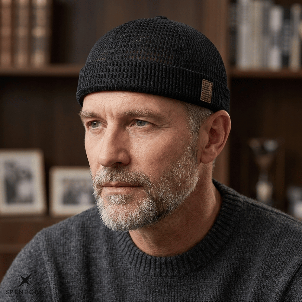 Unisex Brimless Mesh Cap – Breathable Fabric, Adjustable Fit & Lightweight