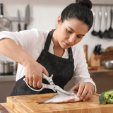 Multifunctional Kitchen Shears – 3Cr13 Stainless Steel, ABS Grip & Safety Lock