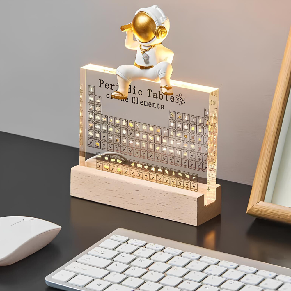 Elementa – Illuminated Periodic Table with Real Elements