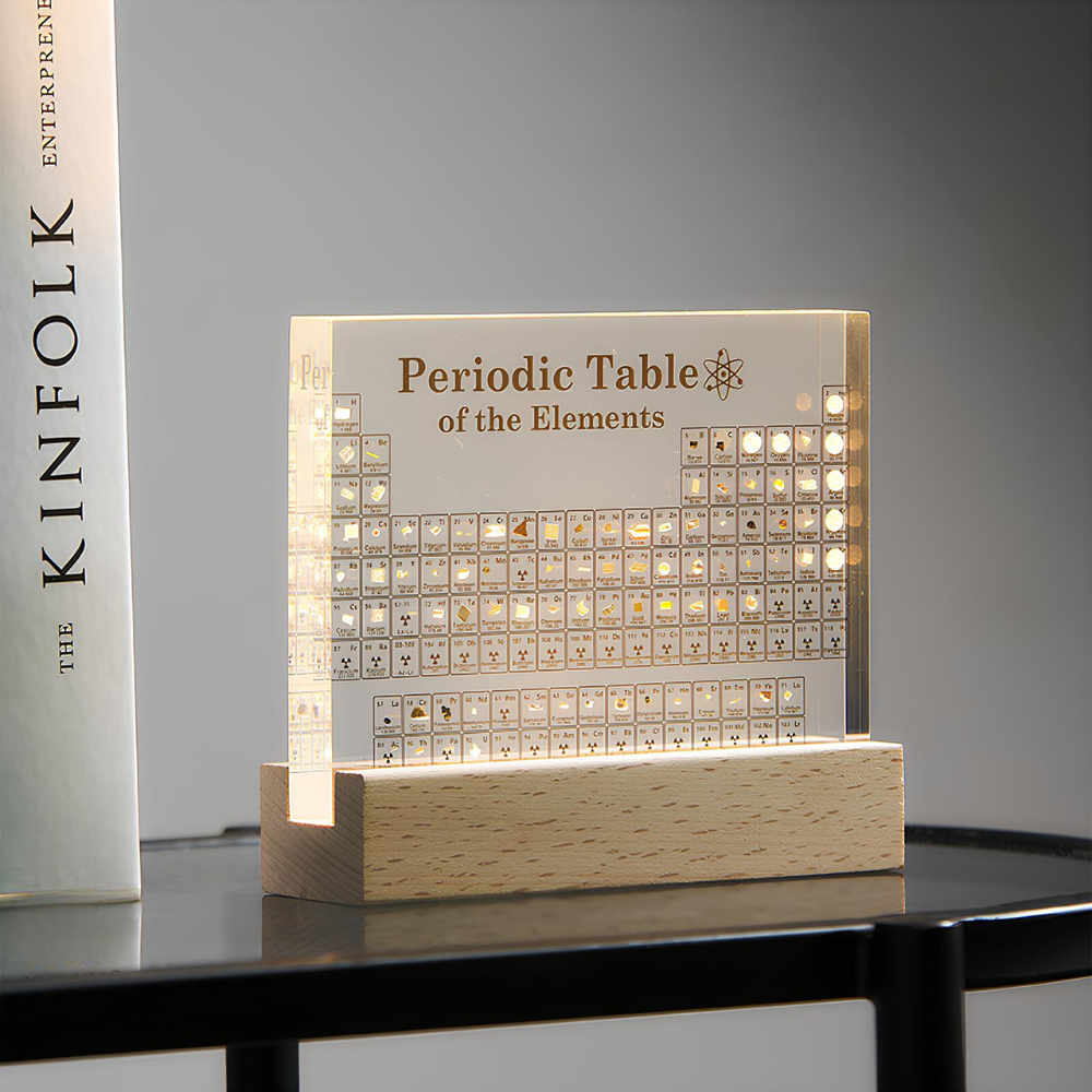 Elementa – Illuminated Periodic Table with Real Elements
