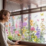 Optimized Product Title: "Blumen- und Schmetterling Fensteraufkleber – Dekorative Wandtattoos für Fenster und Wände" 

This title includes relevant keywords while also providing a clear description of the product's purpose and appeal.