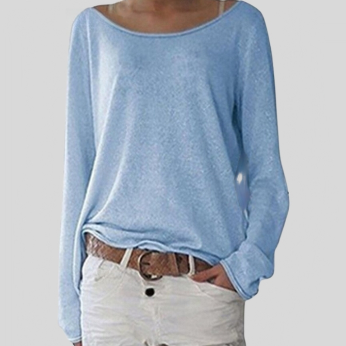 Comfortable Ladies' Sweater with Long Sleeves - Soraya