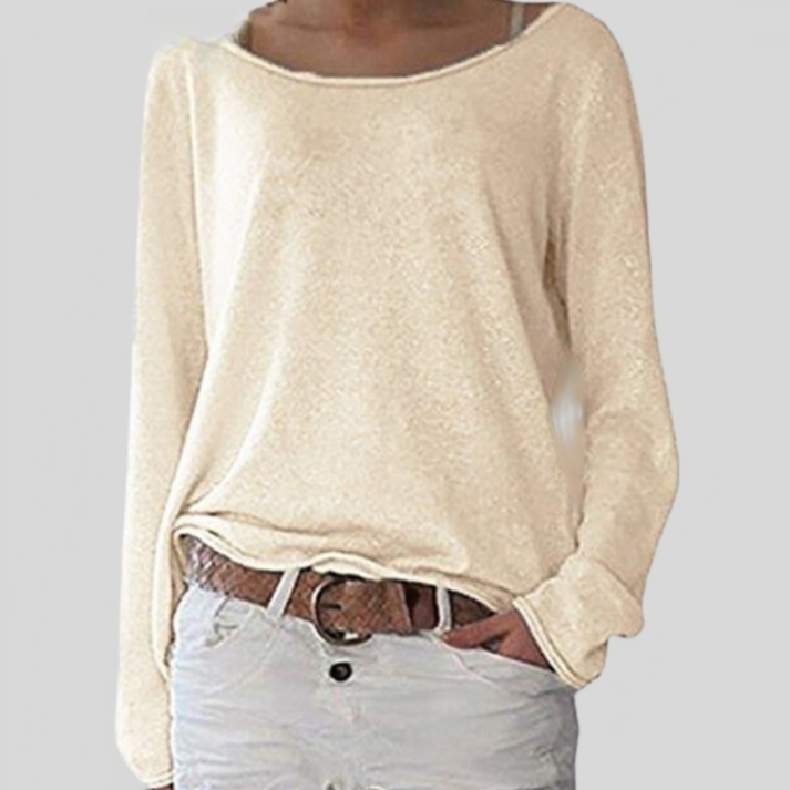 Comfortable Ladies' Sweater with Long Sleeves - Soraya