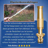 Adjustable High-Pressure Hose Nozzle – Brass & Stainless Steel, Fan/Jet Modes & 180 g