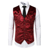 Franco Traditional Bavarian Vest - Red