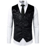 Franco Traditional Bavarian Vest - Black