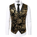 Franco Traditional Bavarian Vest - Gold