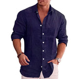 Johnson Trachtenhemd - Navy Blue