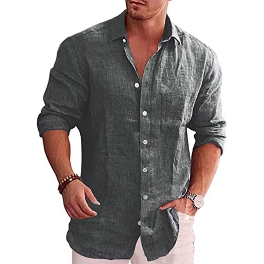 Johnson Trachtenhemd - Dark Gray