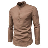 Albert Bavarian traditional shirt in khaki
