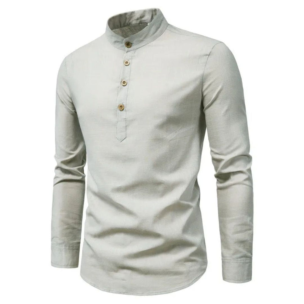 Albert Bavarian traditional shirt in gray