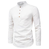 Albert Bavarian traditional shirt in white