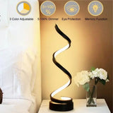 Enhanced Product Title: **Dimmable Spiral LED Table Lamp with Touch Control – Modern Design for Home & Office**