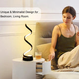 Enhanced Product Title: **Dimmable Spiral LED Table Lamp with Touch Control – Modern Design for Home & Office**