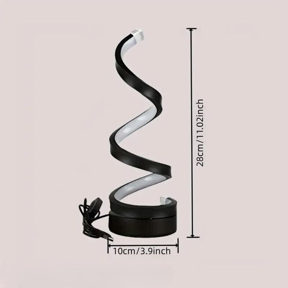 Enhanced Product Title: **Dimmable Spiral LED Table Lamp with Touch Control – Modern Design for Home & Office**