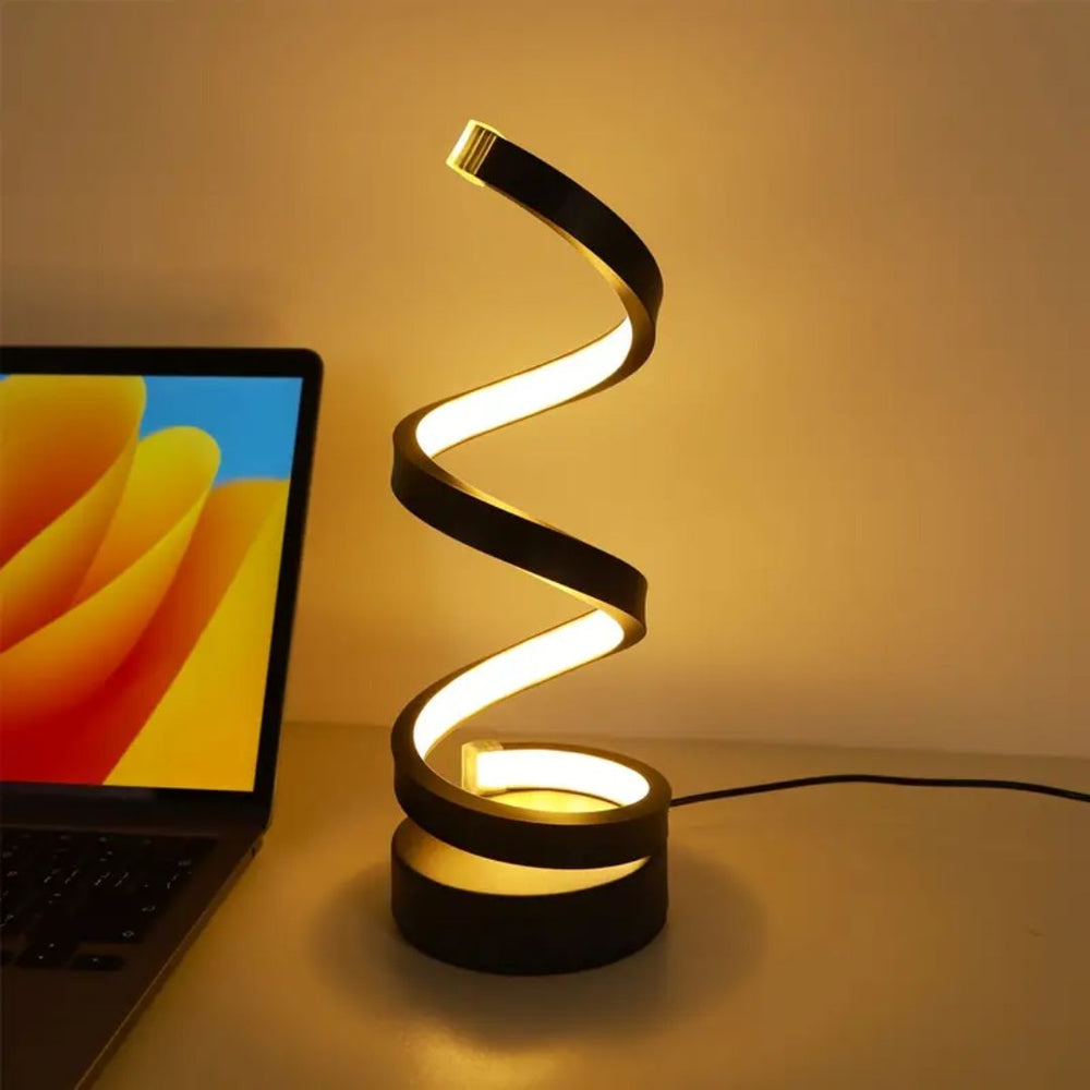 Enhanced Product Title: **Dimmable Spiral LED Table Lamp with Touch Control – Modern Design for Home & Office**
