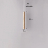 LumoLine – Minimalist Travertine Wabi-Sabi Style LED Chandelier