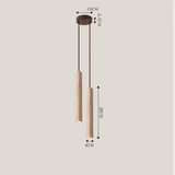 LumoLine – Minimalist Travertine Wabi-Sabi Style LED Chandelier