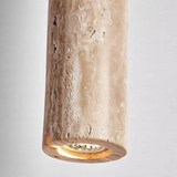 Travertine LED Pendant Light – Wabi-Sabi Design, Warm White 3000K & Linear