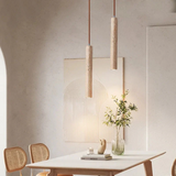 Travertine LED Pendant Light – Wabi-Sabi Design, Warm White 3000K & Linear