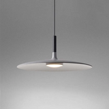 White Metal LED Pendant Light – Height-Adjustable, Integrated LED & 110–240V