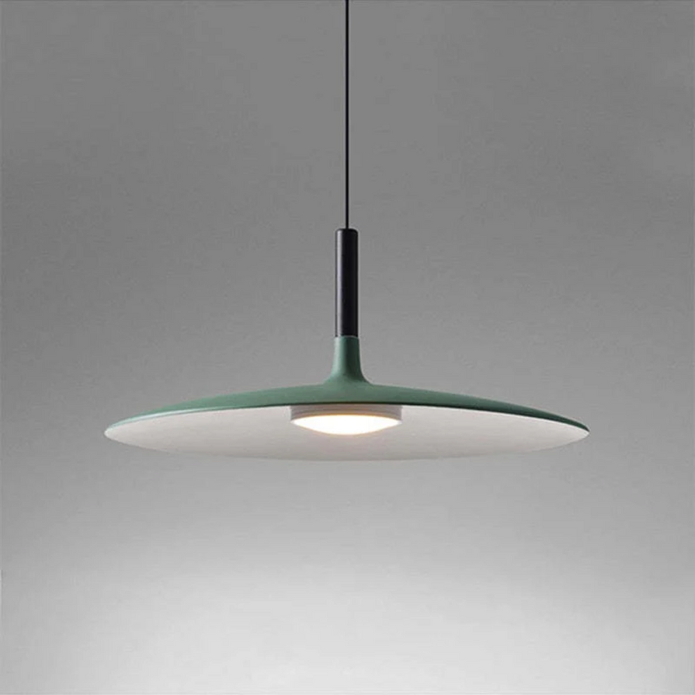 White Metal LED Pendant Light – Height-Adjustable, Integrated LED & 110–240V