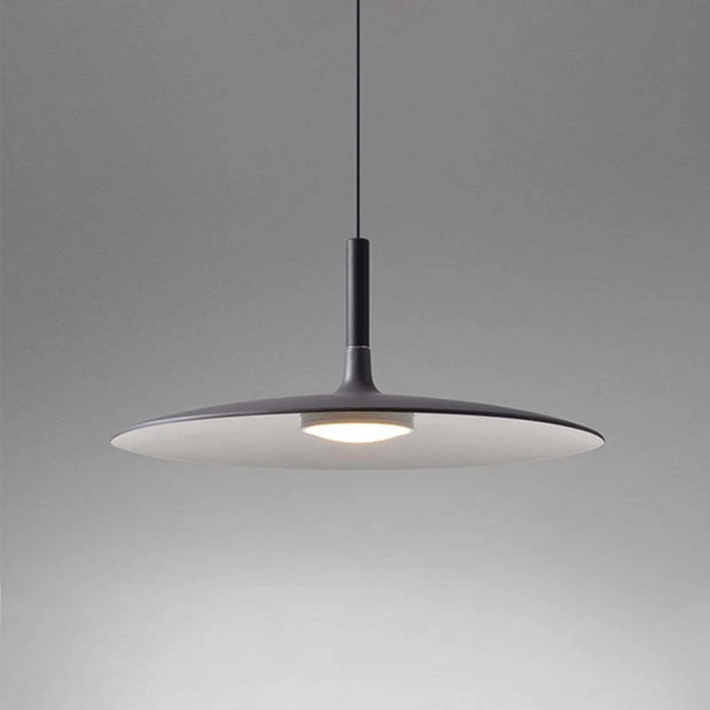 White Metal LED Pendant Light – Height-Adjustable, Integrated LED & 110–240V