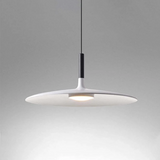 White Metal LED Pendant Light – Height-Adjustable, Integrated LED & 110–240V
