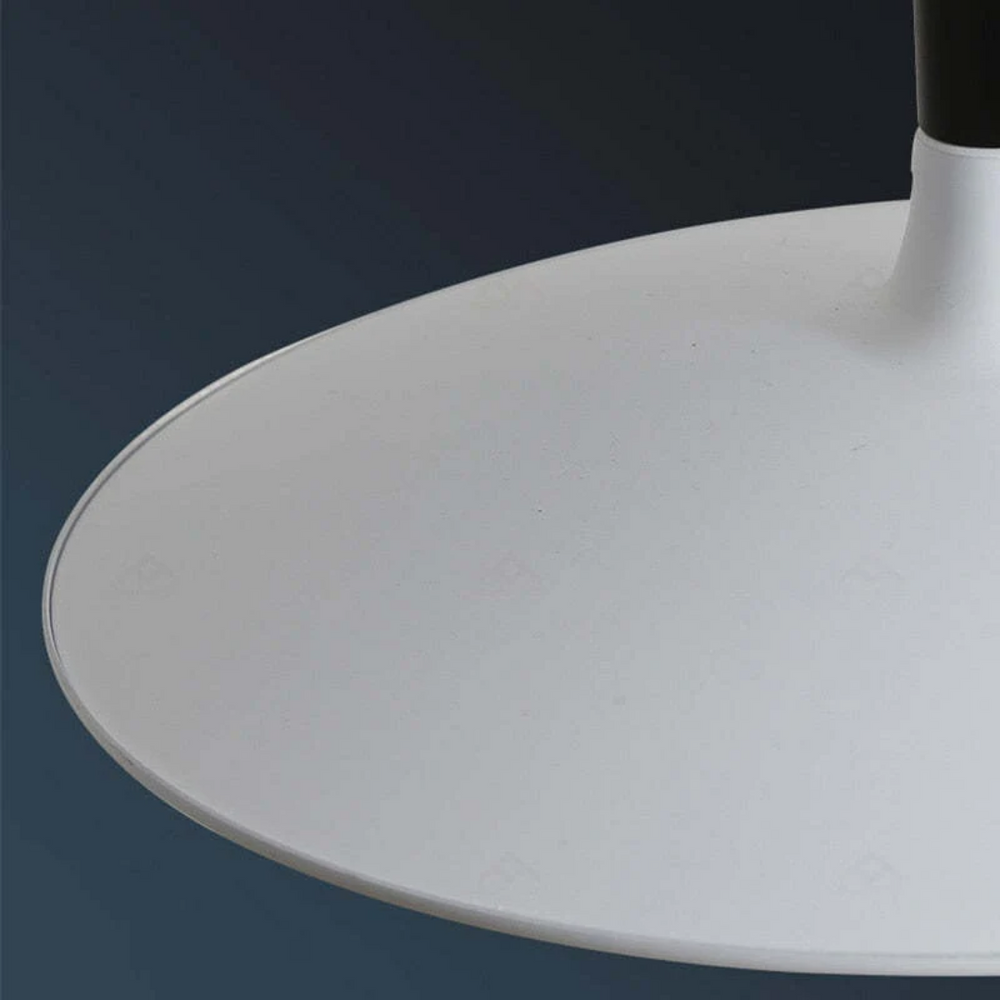 White Metal LED Pendant Light – Height-Adjustable, Integrated LED & 110–240V
