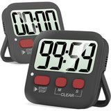 Digitaler Küchentimer mit großem Display – 2er-Set für präzises Kochen und Backen
