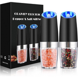 Optimized Product Title: "Elektrisches Pfeffer- & Salzmahlwerk-Set (2-teilig) – Wiederaufladbar mit LED-Beleuchtung für präzises Mahlen" 

This title includes relevant keywords while providing a clear description of the product's features.
