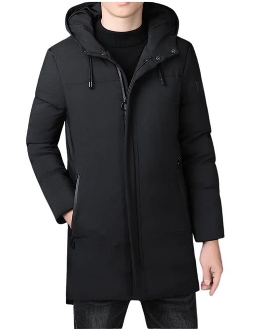 Optimized Product Title: "Elegante Lange Herrenjacke - Stilvolle, Hochwertige Herrenmantel für Herbst und Winter" 

This title includes relevant keywords while providing additional details that can attract more clicks and improve search visibility.