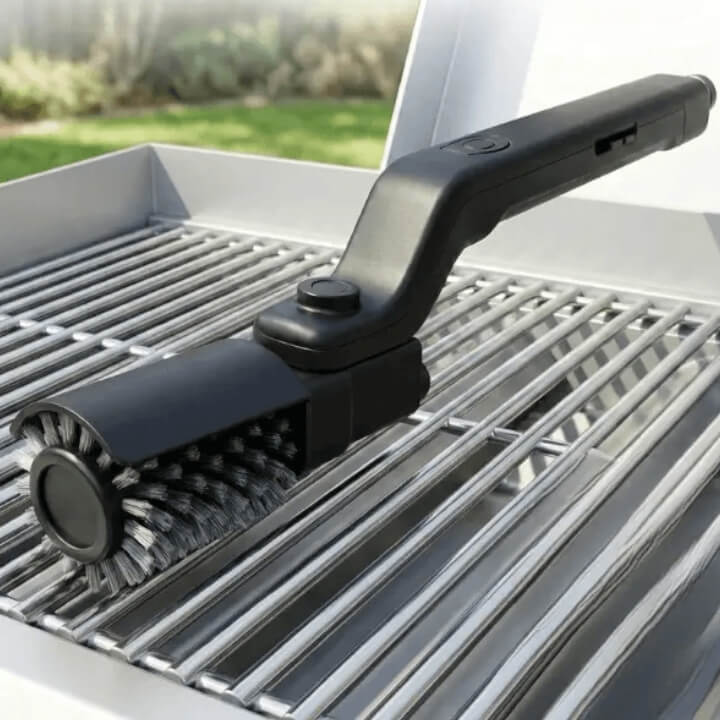Electric Grill Brush – Rechargeable 2600mAh, Rotating Head & 2 Brush Heads