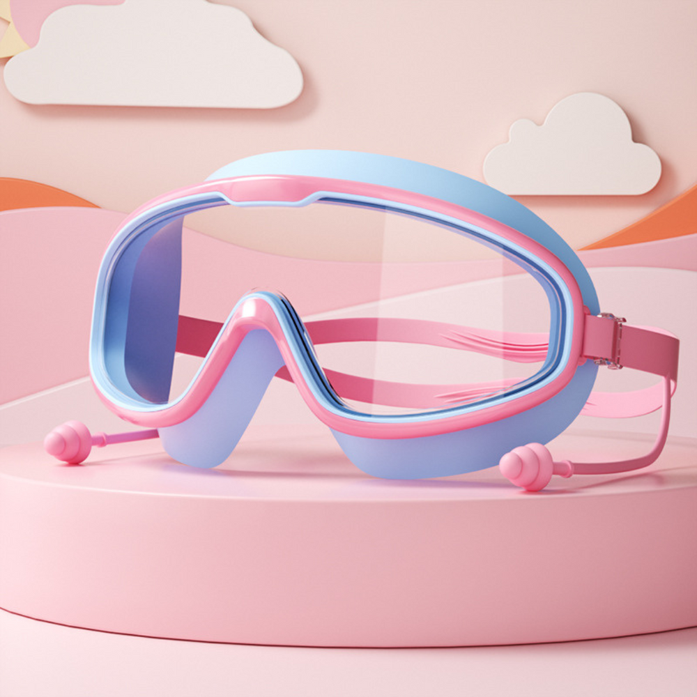 Kids' Swimming Goggles – Anti-Fog, UV Protection & Adjustable Silicone Strap