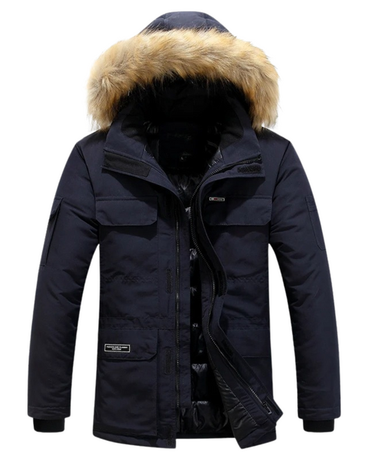 Optimized Product Title: "Elegante Herren Winterjacke - Stilvolle, Warm gefütterte Winterjacke für Herren | Perfekt für kalte Tage" 

This title includes relevant keywords and phrases that can improve visibility in Google Shopping searches while clearly d