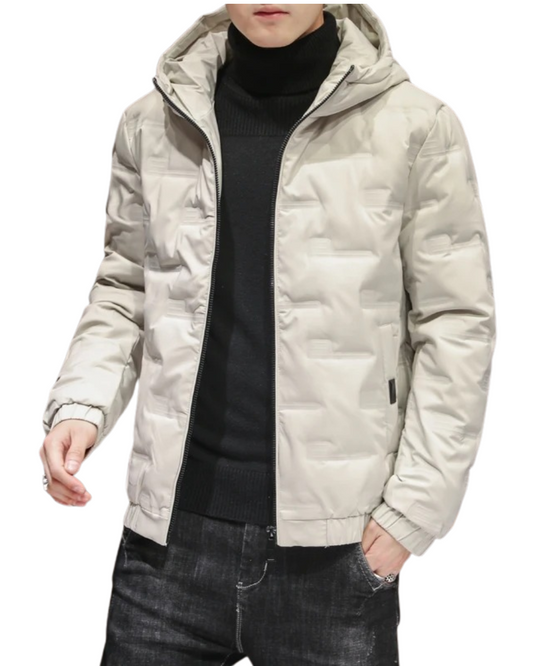 Optimized Product Title: "Elegante Herren Pufferjacke – Stylische Winterjacke für Herren, Warm & Bequem, Ideal für Outdoor-Aktivitäten" 

This title includes relevant keywords and phrases that can help improve visibility in Google Shopping searches while