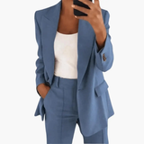 Women's Suit Set – Blazer & Straight Trousers