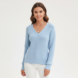 V-neck Knitted Sweater - Antonia