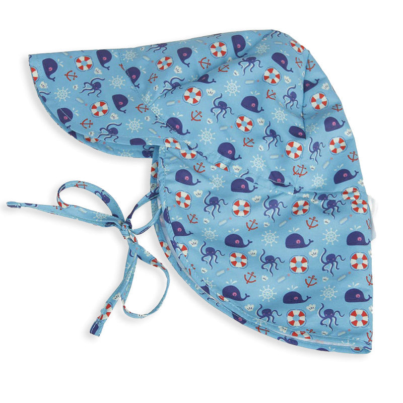 Kids Sun Hat – Neck Flap, Chin Strap & Quick-Dry UV Protection