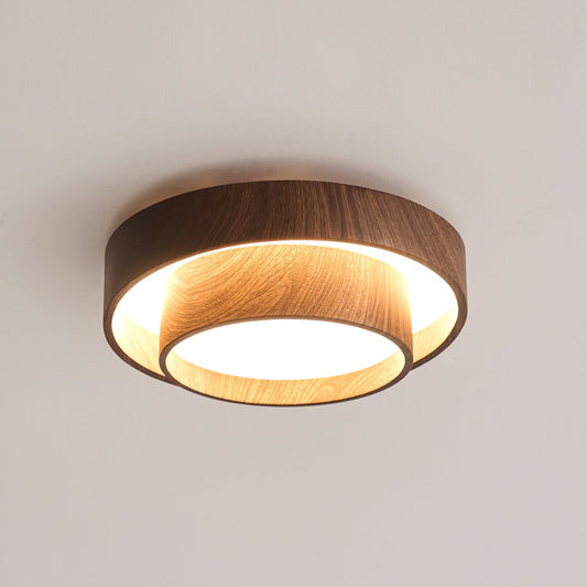 Vaako Ceiling Lamp – Walnut Finish, Integrated LED & Modern Style