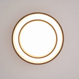 Vaako Ceiling Lamp | Walnut Finish LED Ceiling Light