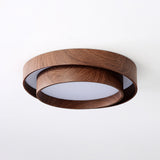 Vaako Ceiling Lamp | Walnut Finish LED Ceiling Light