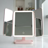 Vanity Mirror LED Adjustable Lighting Foldable Makeup Stand