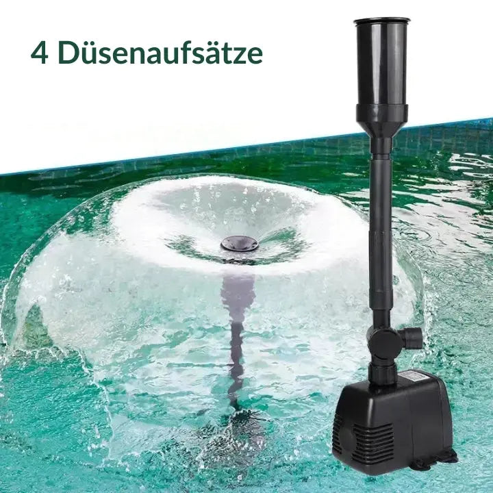 Optimized Product Title: **Vielseitige Garten-Fontänenpumpe – Leise & Effiziente Pumpe für Stimmungsvolle Wasserspiele im Freien** 

This title includes relevant keywords while maintaining clarity and appeal for potential buyers.
