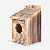Holz-Vogelhaus in Kastenform – Stilvolle Garten- und Innenraum-Dekoration für Vögel