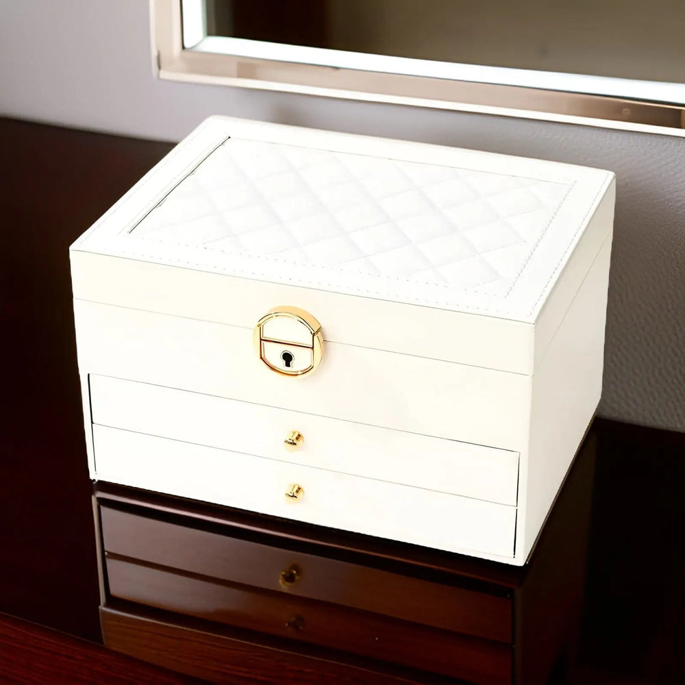 EleganceBox – Luxurious Multi-Tier Jewelry Box