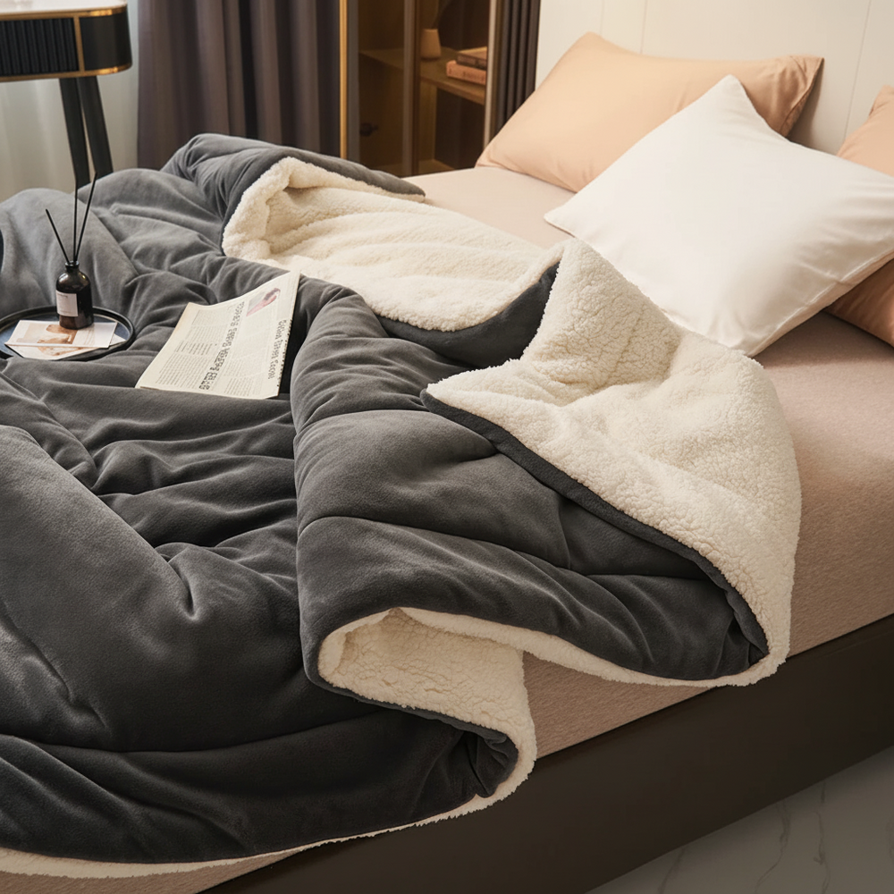 Throw Blanket Cozy  Flannel Soft Warm Bed Couch Cover