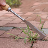 Optimized Product Title: "Edelstahl L-Form Unkrauthacke – Präzise Gartenarbeit Werkzeug für effektives Unkrautjäten" 

This title includes relevant keywords while maintaining clarity and appeal for potential buyers.